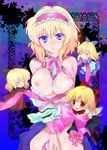  alice_margatroid blonde_hair blue_eyes blush breasts doll hairband hourai_doll large_breasts multiple_girls naked_ribbon narumi_(uminari) ribbon shanghai_doll short_hair touhou wings yellow_eyes 