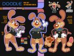  absurd_res anthro beagle bodily_fluids canid canine canis crying domestic_dog doodle_(doodledoggy) doodledoggy goo_creature gooey grin hi_res hunting_dog male mammal model_sheet multiple_poses nude pawpads paws pose scent_hound smile solo stickers tears teeth toonkind 