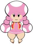  anus butt clothing female hair humanoid lil_scooter56 mario_bros nintendo nipples pink_hair puffy_nipples simple_background thick_thighs toad_(mario) toadette video_games white_background 