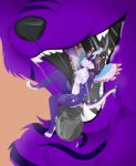  akyru canid canine canis commission_open cyber_(disambiguation) domestic_dog dragon duo fangs female group happy helen_san helensan hi_res invalid_tag macro macro_micro male male/female mammal micro micro_vore shaded throat tongue vore vore_ych voreych ych your_character_here 