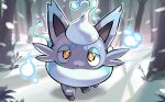  ambiguous_gender black_body black_fur black_nose blue_body blue_fur feral fur grey_body grey_fur hisuian_form hisuian_zorua hyouga617 looking_at_viewer nintendo outside plant pok&eacute;mon pok&eacute;mon_(species) pok&eacute;mon_legends:_arceus regional_form_(pok&eacute;mon) shiny_pok&eacute;mon snow solo tree video_games white_body white_fur will-o-wisp yellow_eyes 