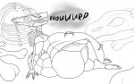 16:10 anthro belly big_belly bulge butt digestion dragon duo female feral genitals hi_res hyper larger_prey male male/female male_pred melting monochrome nude open_mouth oral_vore selicia size_difference synth_(vader-san) theember vore widescreen 