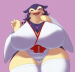  anthro big_breasts blush breasts clothed clothing female fur genitals hair hi_res hisuian_form hisuian_typhlosion huge_breasts mammal nintendo pok&eacute;mon pok&eacute;mon_(species) pok&eacute;mon_legends:_arceus pussy regional_form_(pok&eacute;mon) smile tosato video_games 