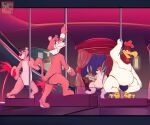 absurd_res avian bird canid canine canis chicken domestic_dog felid foghorn_leghorn galliform gallus_(genus) group hanna-barbera hi_res lion looney_tunes male male/male mammal mr_hdclobin pantherine phasianid pink_panther ralph_e._wolf sam_sheepdog snagglepuss warner_brothers wolf 