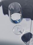  calicodots cup drinking_glass highres no_humans reflection refraction shadow water water_drop wine_glass 