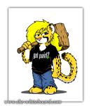  anthro blonde_hair cheetah clothed clothing doc_nickel felid feline female fur hair hammer kasi_(the_whiteboard) low_res mammal pink_nose solo spots spotted_body spotted_fur the_whiteboard tools webcomic yellow_body yellow_fur young 