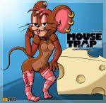  anthro cheese clothing dairy_products food girly gloves handwear hentai_boy jerry_mouse legwear lingerie makeup male mammal metro-goldwyn-mayer mouse murid murine piercing rodent solo solo_focus stockings tom_and_jerry 