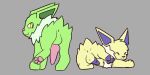  animal_genitalia animal_penis balls butt canine_penis duo eeveelution feet feral foot_focus fur genitals green_body green_fur gryf_(homolution) homolution jera_(homolution) jolteon knot lying male neck_tuft nintendo pawpads penis pink_nose pink_pawpads pink_penis pok&eacute;mon pok&eacute;mon_(species) presenting presenting_hindquarters presenting_penis purple_ears purple_nose purple_pawpads purple_penis shiny_pok&eacute;mon simple_anus simple_background simple_eyes smug_face standing tagme tuft video_games yellow_body yellow_fur 