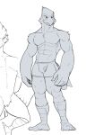  anthro avian bird boxer_briefs bulge clothed clothing falco_lombardi hi_res jrjresq male muscular muscular_male nintendo sketch solo star_fox topless underwear video_games 