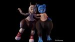  3d_(artwork) anthro big_butt bovid butt butt_focus caprine cartoon_network chichi clothed clothing digital_media_(artwork) domestic_cat duo felid feline felis goat gumball_watterson huge_butt male mammal oldsoup standing the_amazing_world_of_gumball thick_thighs wide_hips 
