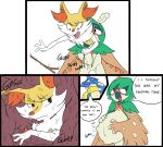  2018 3_fingers abdominal_bulge anthro anthro_pred anthro_prey beak belly_grab bodily_fluids braixen colored decidueye dialogue digestion doing_it_wrong dropping_object english_text eyes_closed facepalm female female_prey fingers greninja group hi_res internal male male/female male_pred nintendo nonine open_mouth oral_vore pok&eacute;mon pok&eacute;mon_(species) reddyy rumbling_stomach same_size_vore soft_vore sparky_the_chu speech_bubble stomach_acid swallowing text tongue trio veni_(nonine) video_games vore 