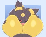  anal butt butt_grab duo eeveelution frumples hand_on_butt legendary_pok&eacute;mon male male/male nintendo oral pok&eacute;mon pok&eacute;mon_(species) rimming sex simple_background solo_focus umbreon video_games zeraora 