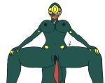  absurd_res anthro big_breasts breasts danger1 female genitals hi_res nintendo pok&eacute;mon pok&eacute;mon_(species) pussy seviper solo spread_legs spread_pussy spreading video_games 