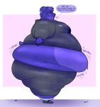  anthro belly big_belly big_butt blue_body blue_fur blueberry_inflation bodily_fluids bovid breath butt caprine clothed clothing dialogue english_text fur goat hi_res horn huff inflation juice_(disambiguation) lactating leaking male male_lactation mammal moobs obese obese_anthro obese_male open_mouth overweight overweight_anthro overweight_male scheibutts solo sound_effects speech_bubble standing text thick_thighs tight_clothing unusual_bodily_fluids unusual_lactation weight_gain wide_hips 