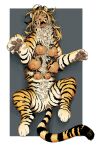  animal_humanoid breasts fangs featureless_crotch felid felid_humanoid female fluffy humanoid irontom lying mammal mammal_humanoid multi_breast nipples on_back pantherine pantherine_humanoid quadruped solo tiger_humanoid 