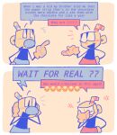  blue_speech_bubble clothing container cup cuphead_(character) cuphead_(game) duo facepalm for_a_head gloves handwear humanoid male mugman object_head red_speech_bubble straw striped_straw tagme video_games white_clothing white_gloves white_handwear yiiz 