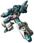  clenched_hand decepticon full_body leozack looking_up makoto_ono mecha open_hand parted_lips red_eyes robot solo transformers transformers_victory white_background 