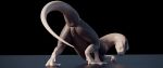  3d_(artwork) absurd_res anus ass_up black_background coconut_(whiteperson) digital_media_(artwork) dragon female feral genitals hi_res looking_back presenting presenting_anus presenting_pussy pussy raised_tail scales simple_background solo white_body white_scales whiteperson wingless_dragon 