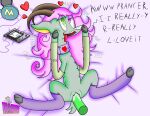  absurd_res ahegao bitspark bitspark_ciplus bodily_fluids bovid caprine cum cum_in_pussy cum_inside faceless_character faceless_male fan_character female feral fur genital_fluids goat green_body green_fur hair hi_res horn looking_pleasured male male/female mammal penetration pink_hair text vaginal vaginal_penetration video_games 