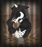  anthro cigar cowboy cowgirl_(disambiguation) dark equid equine female goth hi_res horse horsey humanoid jewelmare mammal paint pony smoke solo thehuntingwolf western 