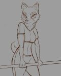  anthro canid canine canis clion female fox hi_res humanoid littleclion mammal solo 