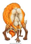  2022 anthro anus areola bent_forward better_version_at_source breasts butt canid canine canis digital_media_(artwork) english_text eyebrows eyelashes female fox fur genitals green_eyes hair looking_at_viewer mammal nipples nude orange_body orange_fur orange_hair pepper_(shinigamigirl) pink_anus pink_areola pink_nipples pink_pussy presenting presenting_anus presenting_hindquarters presenting_pussy pussy raised_tail red_fox shinigamigirl simple_background solo text traditional_media_(artwork) white_background white_body white_fur 