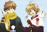  japanese_clothes kinomoto_sakura li_syaoran mokona tsubasa_reservoir_chronicle 