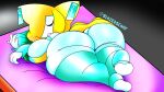  anthro big_butt blazedscarf butt fan_character female hi_res jirachi legendary_pok&eacute;mon nintendo pok&eacute;mon pok&eacute;mon_(species) short_stack sleeping solo thick_thighs video_games wide_hips 