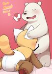  &lt;3 absurd_res aggressive_retsuko ailurid anthro blush bodily_fluids cartoon_network censor_bar censored censored_penis crossover diaper diaper_fetish digital_media_(artwork) dripping duo english_text eyes_closed fellatio hand_on_head hi_res ice_bear japanese_text looking_pleasured male male/male mammal open_mouth oral penile polar_bear red_panda resasuke saliva saliva_drip sanrio satsuki_rabbit sex text ursid ursine we_bare_bears 