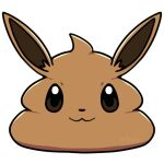  :3 artist_name boke-chan brown_eyes brown_theme closed_mouth commentary eevee english_commentary looking_at_viewer no_humans pokemon pokemon_(creature) poop solo straight-on transparent_background twitter_username watermark 