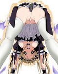  airi_(queen's_blade) anal bent_over blush breasts brown_eyes brown_hair censored cum cumdrip highres kasuga_souichi large_breasts long_hair maid no_panties open_clothes pussy queen's_blade saliva solo thighhighs twintails vibrator white_legwear 
