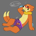  2_tails anthro blush bodily_fluids buizel clothed clothing dialogue dipstick_tail embarrassed english_text erection erection_under_clothing fur genital_fluids genitals hi_res kai_(mr.smile) leaking_precum looking_at_viewer male markings mr.smile multi_tail nintendo orange_body orange_fur penis pok&eacute;mon pok&eacute;mon_(species) precum precum_through_clothing solo speech_bubble tail_markings tenting text underwear underwear_only video_games wet wet_clothing 