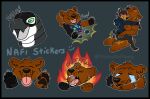  angry black_bear bodily_fluids brown_bear canid canine canis domestic_dog duo emotes hi_res male male/male mammal nafeon orvario_(nafithebear) ritzga sex solo synth_(vader-san) tears telegram_stickers tongue ursid ursine waterfall_tears yamatopawa 
