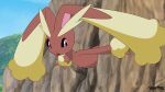  brown_body brown_fur cloud female fur hi_res lagomorph lopunny mammal nintendo open_mouth pink_eyes pok&eacute;mon pok&eacute;mon_(species) potateymatey rock stuck through_wall video_games yellow_body yellow_fur 