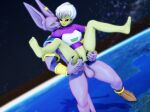  3d_(artwork) alien anthro anthro_penetrating anthro_penetrating_humanoid balls beerus black_sclera bottomless breasts canid canine canis cheelai clothed clothing digital_media_(artwork) domestic_cat dragon_ball dragon_ball_super dragonballsuper duo earth erection felid feline felis female female_on_anthro female_penetrated genitals green_body green_skin hairless hairless_cat hi_res humanoid humanoid_on_anthro humanoid_penetrated male male/female male_penetrating male_penetrating_female malicekira mammal penetration penis sex smile space sphynx_(cat) vaginal vaginal_penetration yellow_sclera 