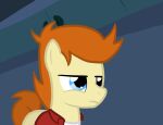  blue_hair clothing comedy_central earth_pony equid equine friendship_is_magic futurama hair hasbro horse i&#039;m_not_sure jacket male mammal meme my_little_pony orange_hair philip_j._fry pony red_clothing red_jacket red_topwear solo topwear 