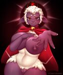  anthro big_(disambiguation) bovid breasts butt caprine cult cult_of_the_lamb cultofthelamb demon female hi_res invalid_tag mammal nimb of satan satanism sheep slimorinka slimorinkaowo the thick thighs view wide wide_hips 