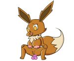  absurd_res anal anal_penetration anthro anus big_breasts breasts brown_body brown_fur chest_tuft dildo dildo_in_ass dildo_insertion dildo_sitting eevee female fur generation_1_pokemon genitals grey_scale_dragon hi_res masturbation nintendo nipples orange_eyes penetration pok&eacute;mon pok&eacute;mon_(species) pussy sex_toy sex_toy_in_ass sex_toy_insertion simple_background smile solo solo_focus tuft video_games white_background 