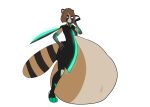  absurd_res anthro belly big_belly canid canine clothing female glowing glowing_clothing glowing_sword hi_res mammal melee_weapon monarchyvore raccoon_dog sword tagme tanuki vore weapon yuuki_(monarchyvore) 
