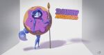  absurd_res acornart anthro canid canine clothing costume dessert donut_costume doughnut doughnut_costume female food food_costume fox hi_res kigtoons krystal mammal nintendo solo star_fox video_games 