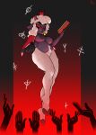  anthro areola azzydrawsstuff bell bell_collar book bovid cape caprine clothing collar cult_of_the_lamb female genitals hi_res holding_object horn lamb_(cult_of_the_lamb) mammal pussy red_crown_(cult_of_the_lamb) solo thick_thighs 