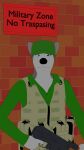 akm ambiguous_gender anthro blender_(software) canid canine clothing fake_2d flat_colors guard hi_res jaldmic makehuman mammal military_uniform uniform 