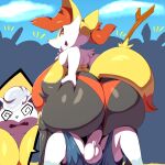  absurd_res alolan_form alolan_vulpix anthro anthro_on_anthro anthro_penetrated anthro_penetrating anthro_penetrating_anthro balls being_watched big_breasts big_butt black_body black_fur braixen breasts butt clothed clothing duo_focus female female_penetrated fur generation_6_pokemon genitals group hi_res huge_breasts huge_butt looking_at_another male male/female male_penetrating male_penetrating_female nintendo penetration penis pok&eacute;mon pokemon_(species) regional_form_(pok&eacute;mon) sex trinity-fate62 video_games white_body white_fur 