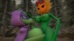 absurd_res anthro casual_nudity duo electronic_arts female female/female green_shadow herm hi_res humanoid intersex krazak nude plant plants_vs._zombies plants_vs._zombies_heroes popcap_games solar_flare_(pvz) video_games 