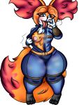  3:4 absurd_res alpha_channel animal_humanoid anthro braixen breasts canid canid_humanoid canine canine_humanoid destiny-yuuei female fox_humanoid generation_6_pokemon hi_res humanoid mammal mammal_humanoid nintendo nipples pok&eacute;mon pokemon_(species) prison seductive solo thick_thighs video_games 