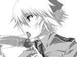  androgynous animal_ears bad_id bad_pixiv_id cat_ears censored cum cum_in_mouth cum_string cumdrip fellatio greyscale hellsing hentai_(1985) male_focus military military_uniform monochrome necktie oral penis profile schrodinger short_hair solo_focus tongue uniform yaoi 