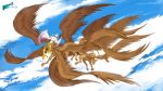  absurd_res action_pose anthro arthropod arthropod_taur avian beak biblically_accurate_angel bird brown_body centaur centipede centipede_taur cloud cloudscape equid equid_taur female friendship_is_magic gilda_(mlp) gryphon hasbro hi_res humanoid_taur hynvale mammal mammal_taur multi_leg multi_limb multi_wing my_little_pony myriapod myriapod_taur mythological_avian mythology pink_wings pinup pose simple_background sky smile smirk solo taur what_has_science_done white_body wings yellow_arms yellow_hands 