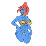  absurd_res big_breasts black_tape_project breasts dragonoscuro203 eye_patch eyewear female fish gills hair hi_res humanoid marine ponytail red_hair scalie scar smile solo undertale_(series) undyne 