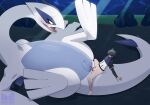  anal anal_penetration bottomless clothed clothing cmdrghost duo female female_penetrated generation_2_pokemon genitals hi_res human human_penetrating larger_female larger_penetrated legendary_pokemon lugia male male/female male_penetrating male_penetrating_female mammal nintendo penetration penile penile_penetration penis_in_ass pokemon pokemon_(species) pussy sex size_difference smaller_male video_games 