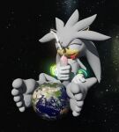  3d_(artwork) bodily_fluids cum digital_media_(artwork) earth ejaculation eulipotyphlan feet feetymcfoot genital_fluids genitals hedgehog hi_res macro male mammal masturbation penis planet sega silver_the_hedgehog soles solo sonic_the_hedgehog_(series) toes 